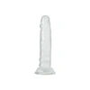 Şeffaf Fosforlu Silikon Dildo 13 cm