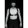 Seksi Deri Göğüs Ve Maske Harness - APFTM112