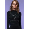Seksi Göğüs Üzeri Şık Harness - Deri Kadın Harness - Kadın Deri İç Giyim - APFT580