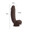 Sensualism Melez 21cm Kıkırdaklı Gerçekçi Dildo
