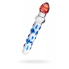 Sexus Glass Çift Taraflı Cam Dildo, Şeffaf, 20 cm