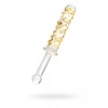 Sexus Glass Çift Taraflı Cam Dildo, Şeffaf, 25 cm