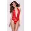 Sırt Ve Göğüs Dekolteli Kırmızı Babydoll