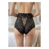 Siyah Dantelli Yüksek Bel Külot Venüs-k1013