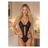Siyah Lcralı Tül Bodysuit - 931