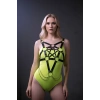 Zincir Detaylı Şık Deri Göğüs Harness, Büstiyer Harness, Deri Göğüs Harness- APFT1399