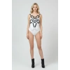 Zincir Detaylı Şık Deri Göğüs Harness, Büstiyer Harness, Deri Göğüs Harness- APFT1399