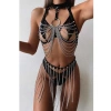 Zincirli Boyun Tasmalı Harness Set