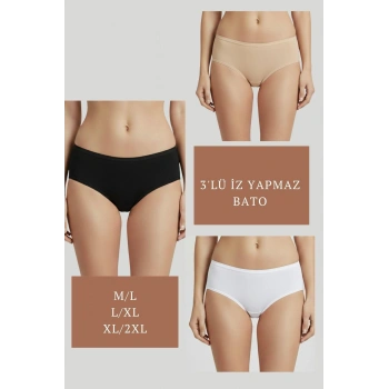 3lü Set Külot-siyah-beyaz-ten Dor2851