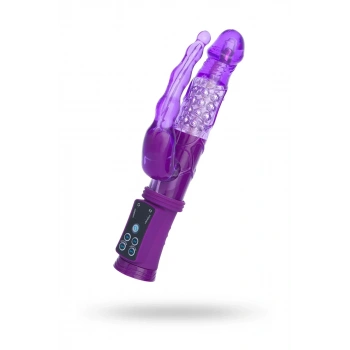 A-Toys by TOYFA  Anal-Vajinal Vantuzlu Vibratör, mor, 22 cm