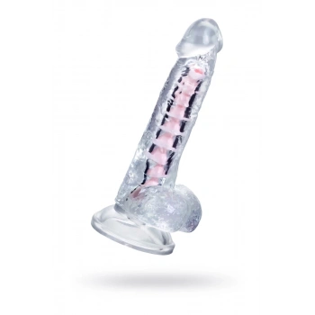 A-Toys by TOYFA  Paret Jel Dildo, TPE, Şeffaf, 18 cm