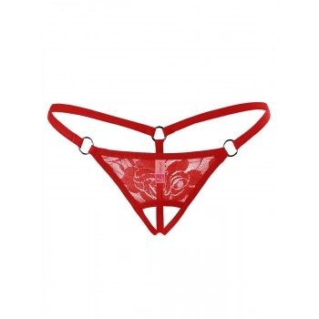 Ağı Açık Dantelli Büyük Beden Fantezi G String