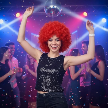 Animasyon Parti Ve Palyaço Peruğu - Kırmızı