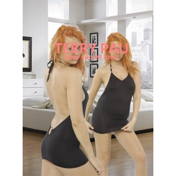 B120626 Metalli Mini Elbise