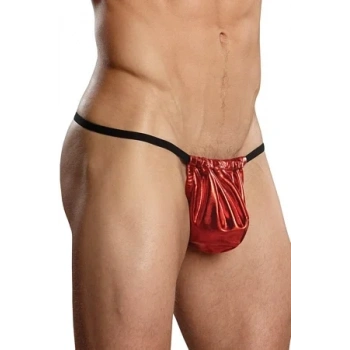 Bacio Fantazi Kımızı Lame Erkek String-Tanga BC4580