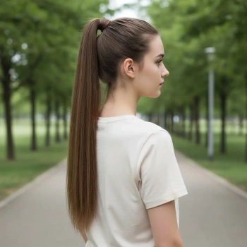 Bağlamalı Düz At Kuyruğu - Kumral