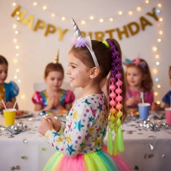 Balon Örgülü Lastikli At Kuyruğu - ACM21