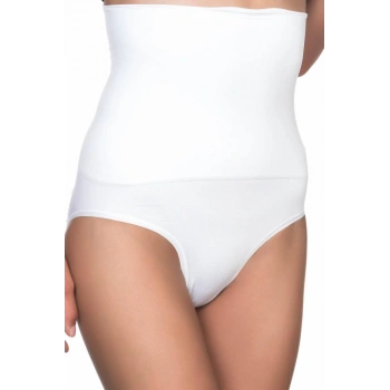 Beyaz Yüksek Bel Double Slip Korse