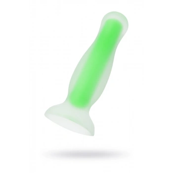 Beyond by Toyfa Mortimer Glow Karanlıkta Parlayan Anal Plug, Silikon, Şeffaf, 12,5 cm