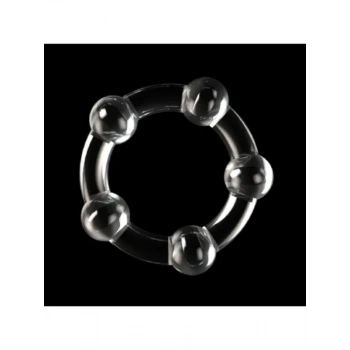 Boncuklu Penis Halkası Şeffaf Renk