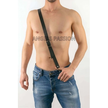Çapraz Erkek  Deri Pantolon Harness - Çapraz Bağlanan Deri Erkek  Harness - Brfm30