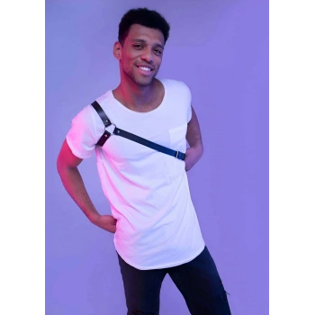 Çapraz Kol Detaylı Erkek  Deri Harness - Brfm3