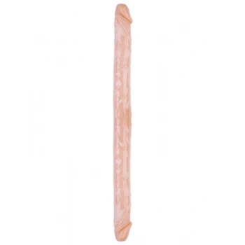 Censan Çift Taraflı Esnek Dildo 34 cm – Gerçekçi Dokulu ten Renk