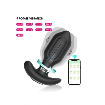 Censan Sledgehammer Swing – Telefon Kontrollü Titreşimli Anal Plug (Siyah)