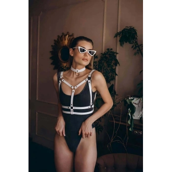 Choker Detaylı Şık Göğüs Kemer - Brf990