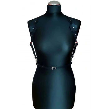 Çiçek Detaylı Çık Göğüs Harness - Brf906