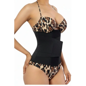 Cırtlı Korse Siyah Kadın Ak4222