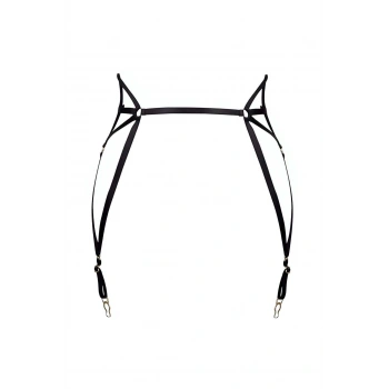 Çok Seksi Lastik Jartiyer Harness - Brf153