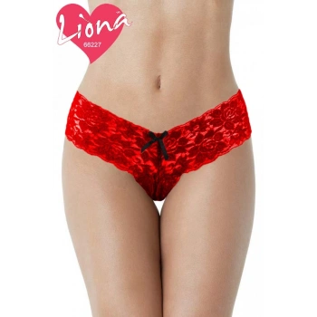 Dantelli Kadın Kırmızı Seksi Külot