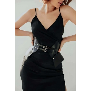 Deri Elbise Üzeri Kemer, Şık Elbise Kemeri - Brf1010