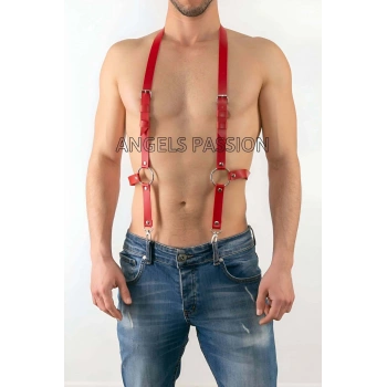 Deri Erkek  Pantalon Aksesuar, Deri Erkek  Harness - Brfm29