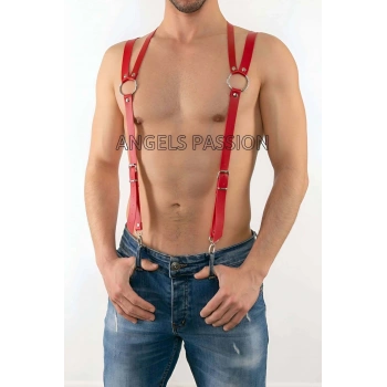 Deri Erkek  Pantolon Askısı, Deri Erkek  Harness - Brfm10