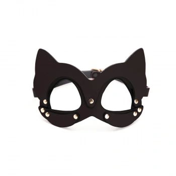 Deri Fantezi Maske Siyah