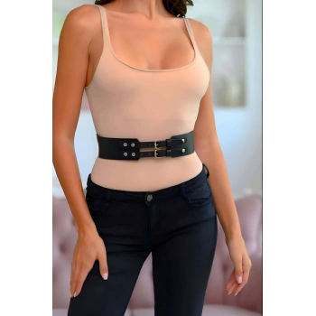 Elbise Kemeri, 2 Tokalı Şık Kadın Kemer - Brf1203