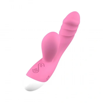 Emişli Curved Rabbit Vibratör Pembe