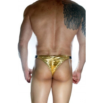 Erkek  Arkası Büzgülü Gold Brazillian Slip