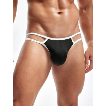 Erkek  Beyaz Biyeli Slip İç Giyim