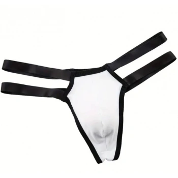 Erkek  Beyaz Lastikli Tanga İç Giyim