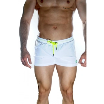 Erkek Beyaz Mini Mayo Short