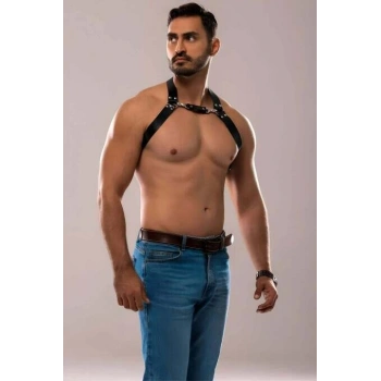Erkek Deri Göğüs Harness - Brfm139