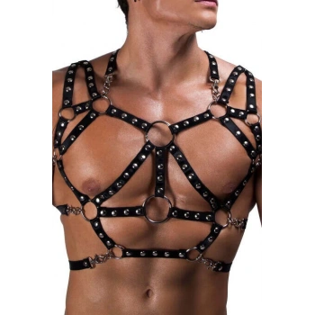 Erkek Lastik Göğüs Harness - Brfm191