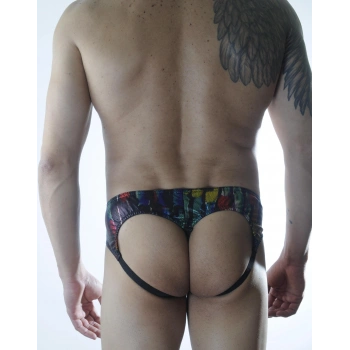 Erkek Renkli Fantezi Jockstrap İç Giyim