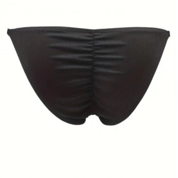 Erkek  Siyah Büzgülü Slip İç Giyim