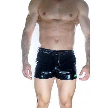 Erkek Siyah Lame Short