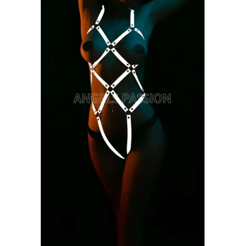Erotik İç Giyim Reflektörlü Harness - APFT368