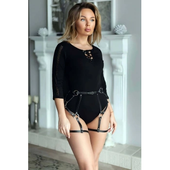 Fantazi Deri Jartiyer Harness - Brf854